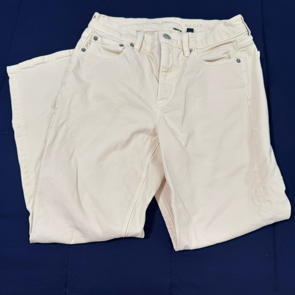 American Eagle Outfitters (AEO) Off-White Stretch Jeans (6 XS)
